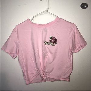 Pink croptop